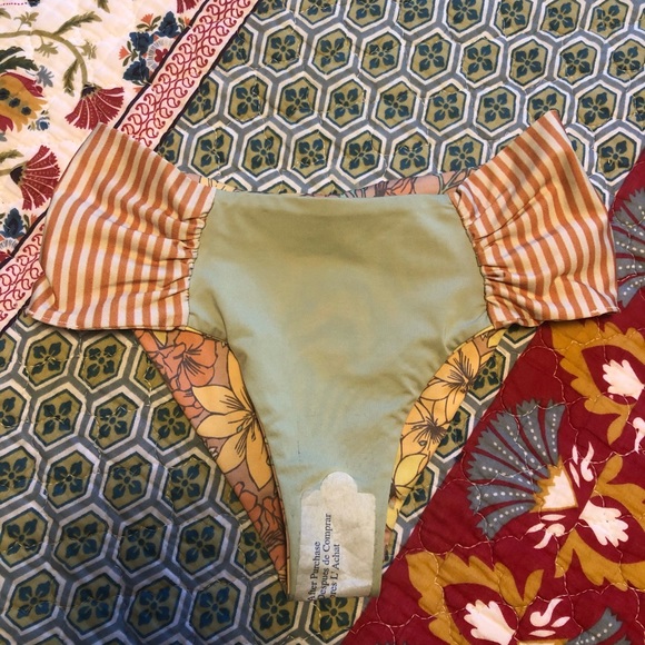 NEW Seea Set Anthro Doheny Rashguard & Milos Bikini Bottom Top Sz M, Bottom Sz S - Picture 12 of 14